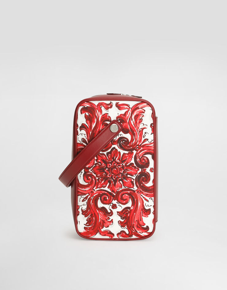Dolce & Gabbana Majolica-print lock canvas handbag Multicolor BM2449A0642
