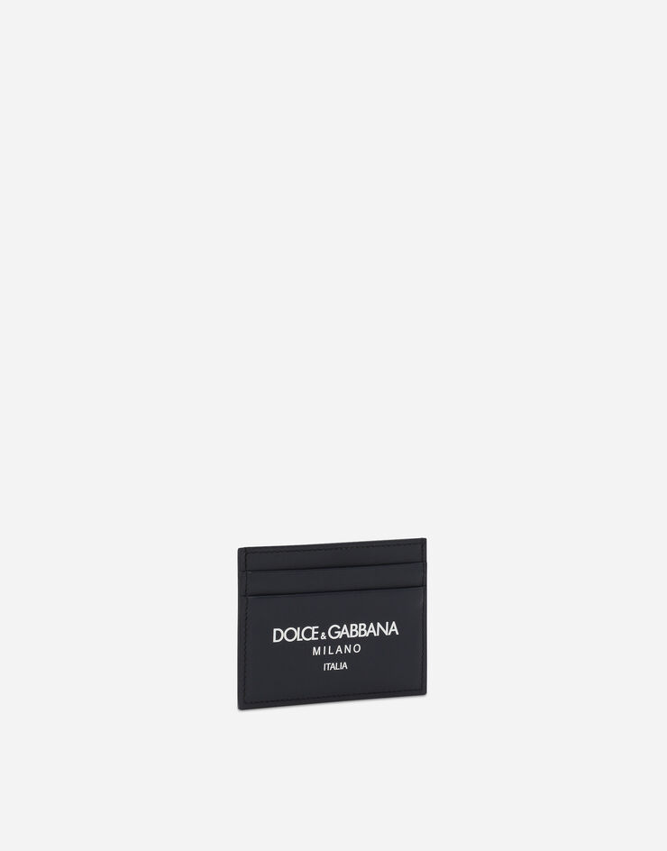 Dolce & Gabbana 카프스킨 카드 홀더 블루 BP0330AN244