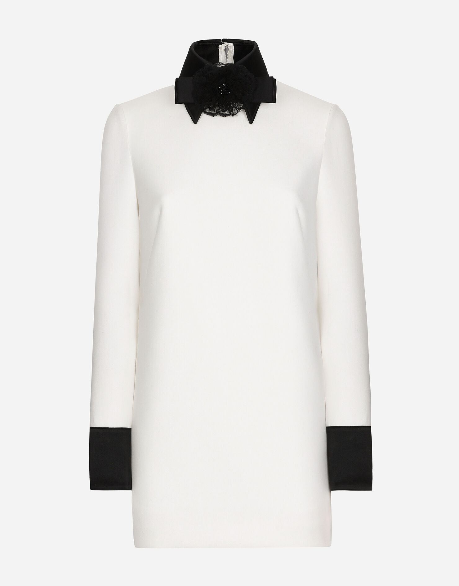 Black Long Length Imported Woolen Western Dress with Stylish Short Woolen Shrug main image 0