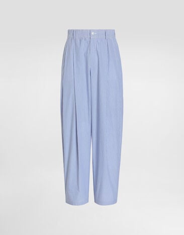 Dolce & Gabbana Striped cotton jogging trousers Multicolor GP228TFR54O