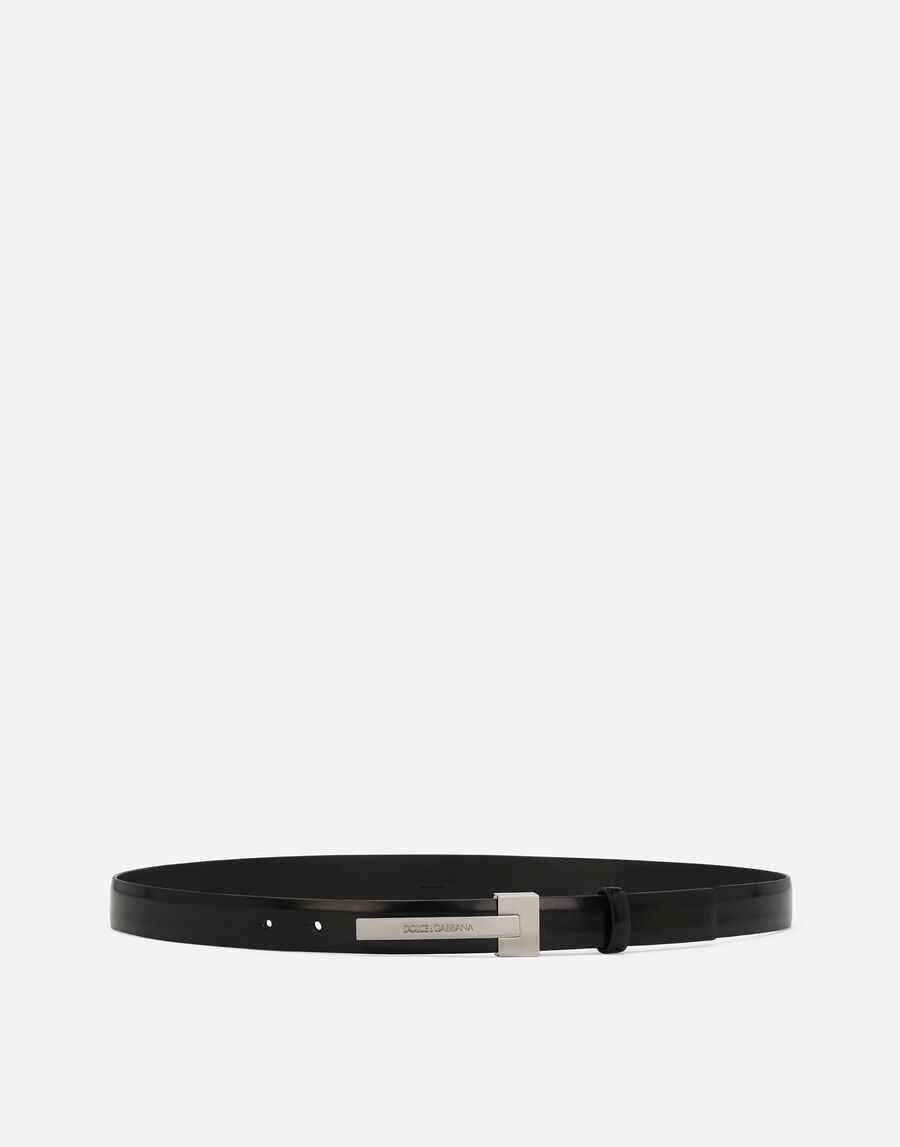 Brushed calfskin belt