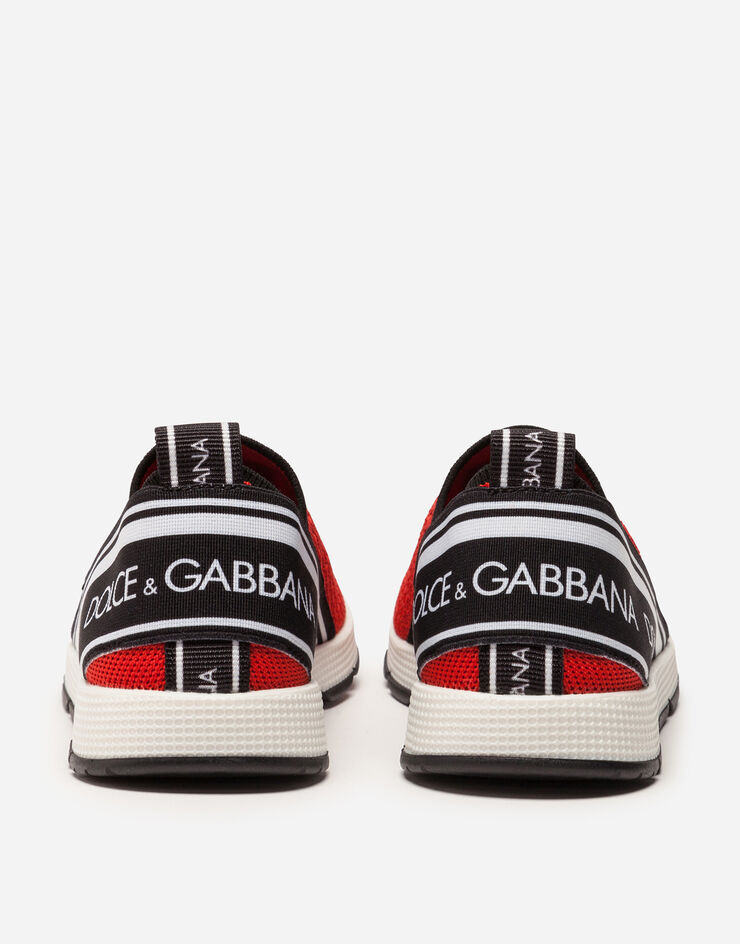 Dolce&Gabbana Sorrento slip-on sneakers with logo tape Red D10723AH677