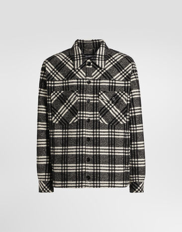 Dolce & Gabbana Check wool blend shirt jacket Multicolor G9CKYTFQZAK