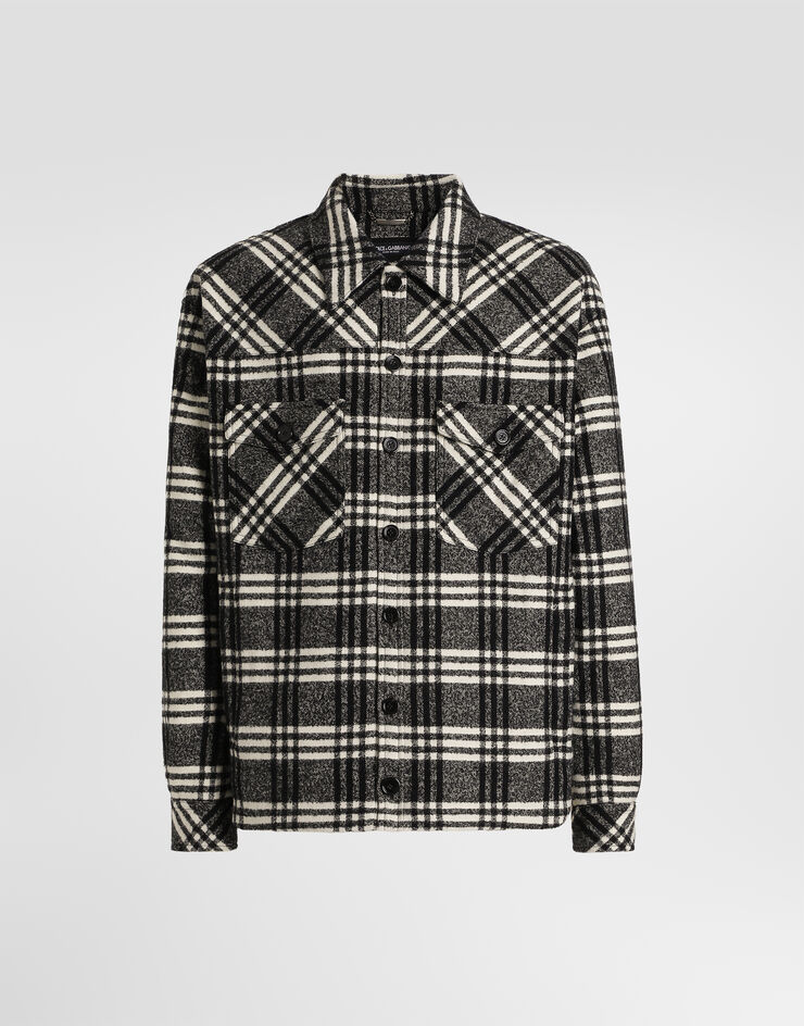 Dolce & Gabbana Check wool blend shirt jacket Dolce & Gabbana Check wool blend shirt jacket Multicolor G9CKYTFQZAK