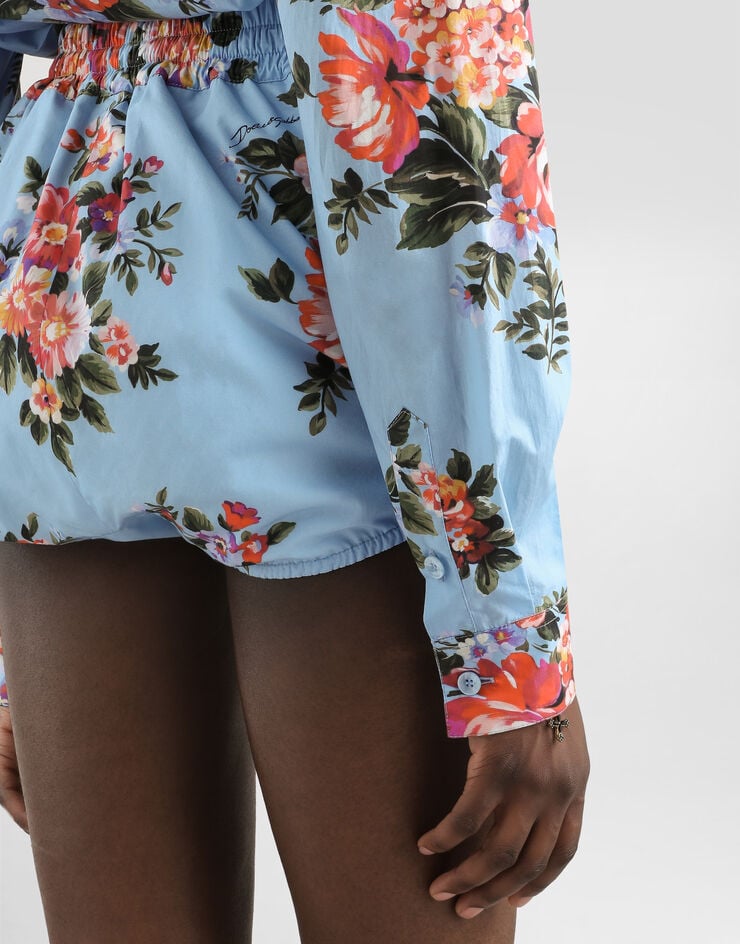 Dolce & Gabbana Flower bouquet-print cotton shirt Dolce & Gabbana Flower bouquet-print cotton shirt Multicolor F5T76THS5UU