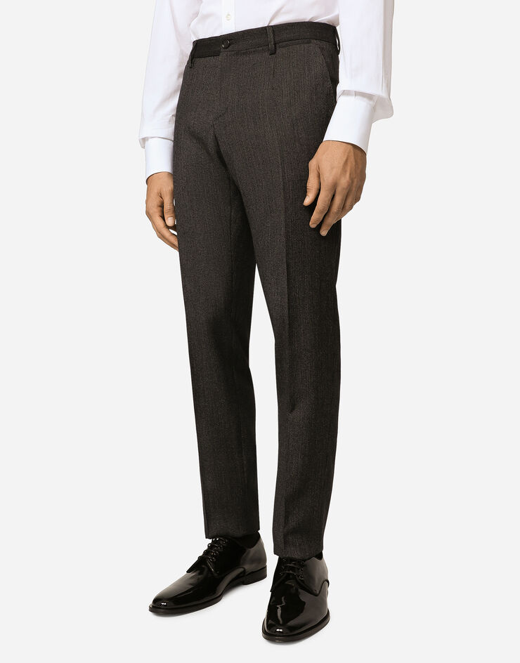 Dolce&Gabbana Einreihiger Nadelstreifenanzug Martini Wolle Mehrfarbig GK0EMTFRRD4