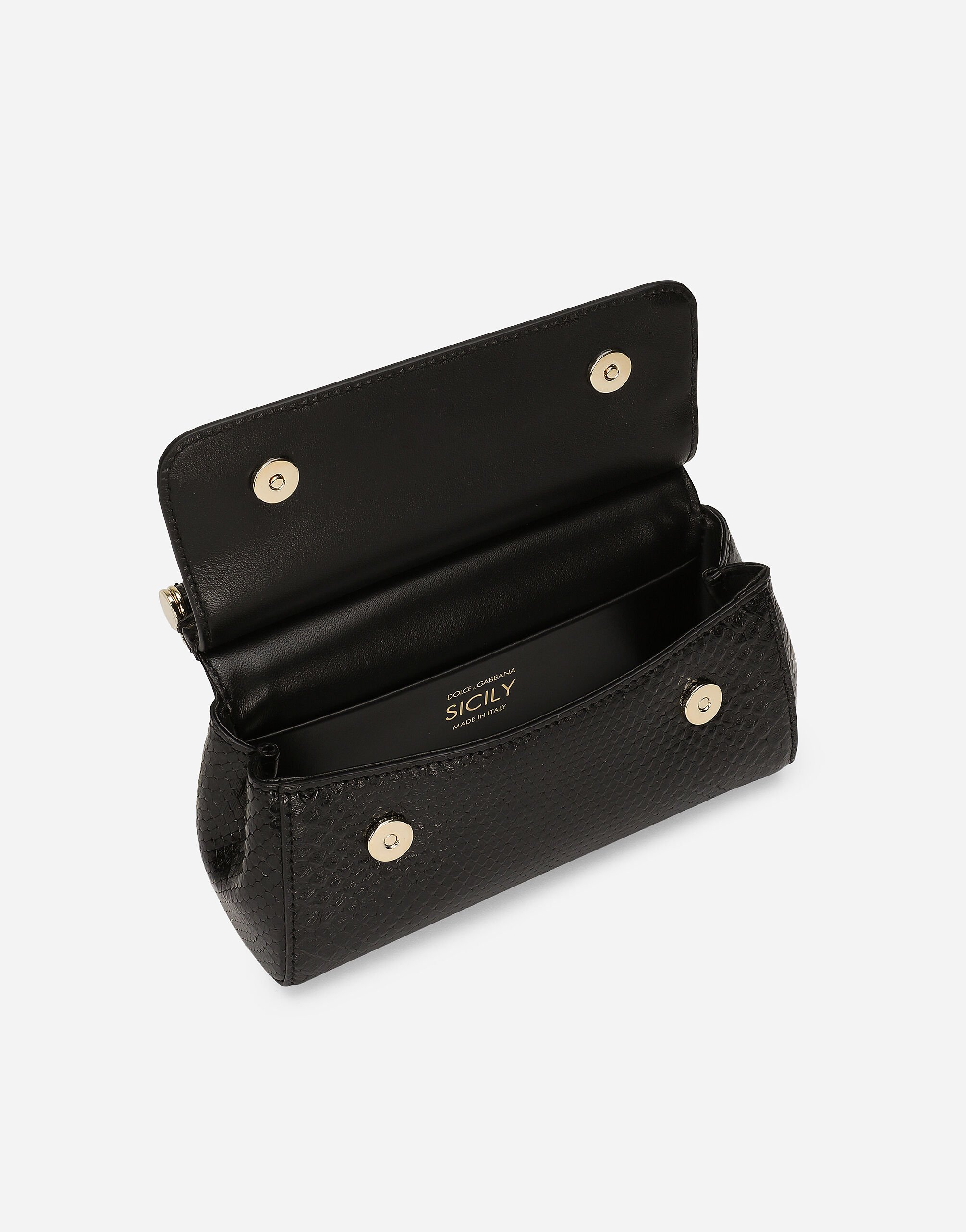 【関税＆送料込み】Dolce & Gabbana Small 'Sicily' Black Raf Small Sicily handbag in Black for Women | Dolce&Gabbana® US