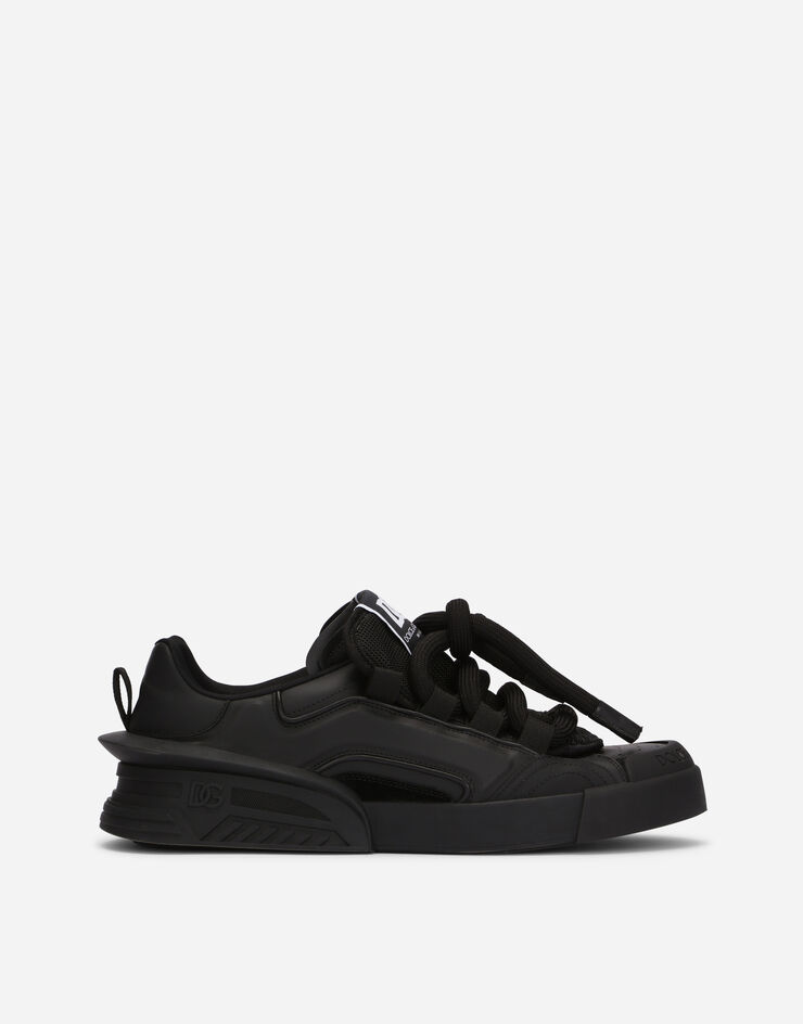 Dolce & Gabbana Mixed-material Portofino sneakers Black CS2061AB950