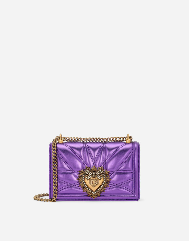 Dolce & Gabbana Sac d’épaule Devotion moyen format Violet BB7158AD776