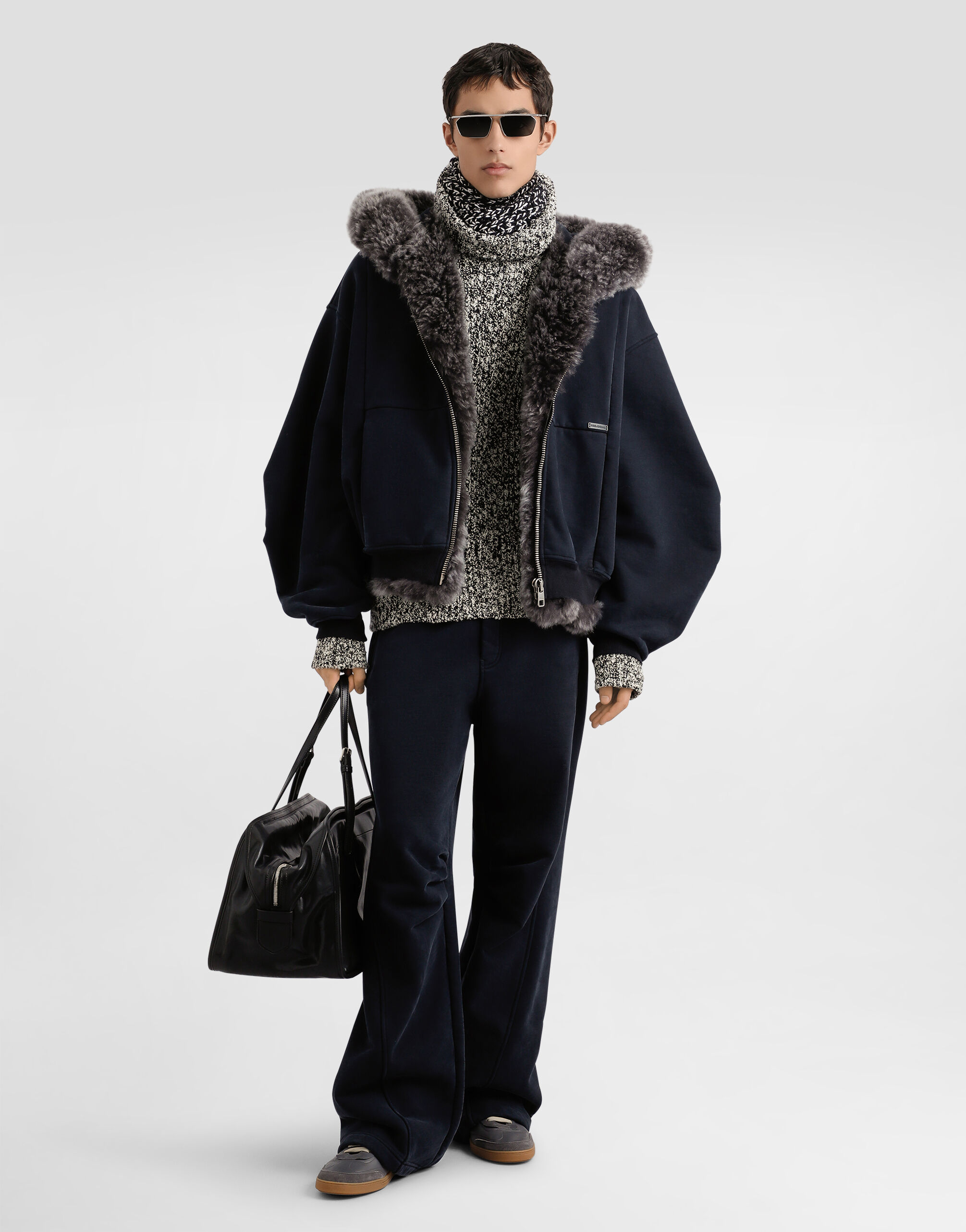 Blackのメンズ Cotton trousers | Dolce&Gabbana®