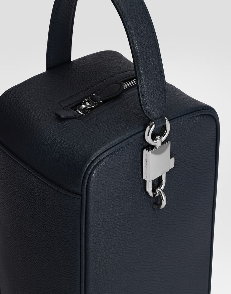 Dolce & Gabbana Lock handbag in calfskin Blue BM2449A0370