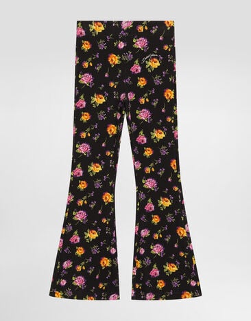 Dolce & Gabbana Small flowers-print jersey trousers Multicolor L5JPD8HSGAP