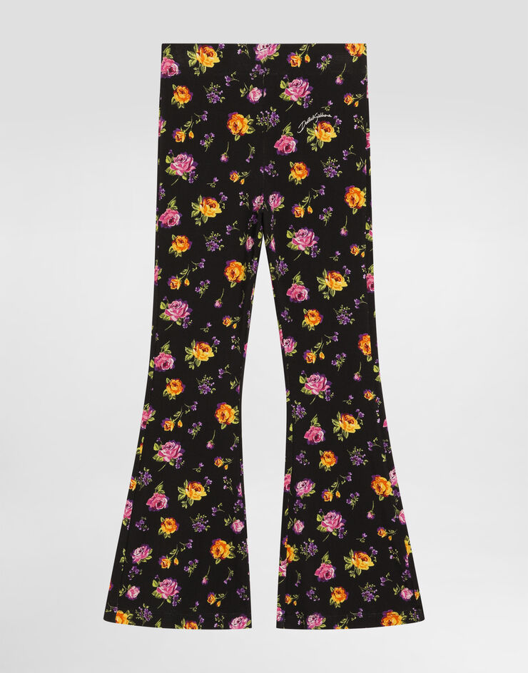 Dolce & Gabbana Small flowers-print jersey trousers Dolce & Gabbana Small flowers-print jersey trousers Multicolor L5JPD8HSGAP