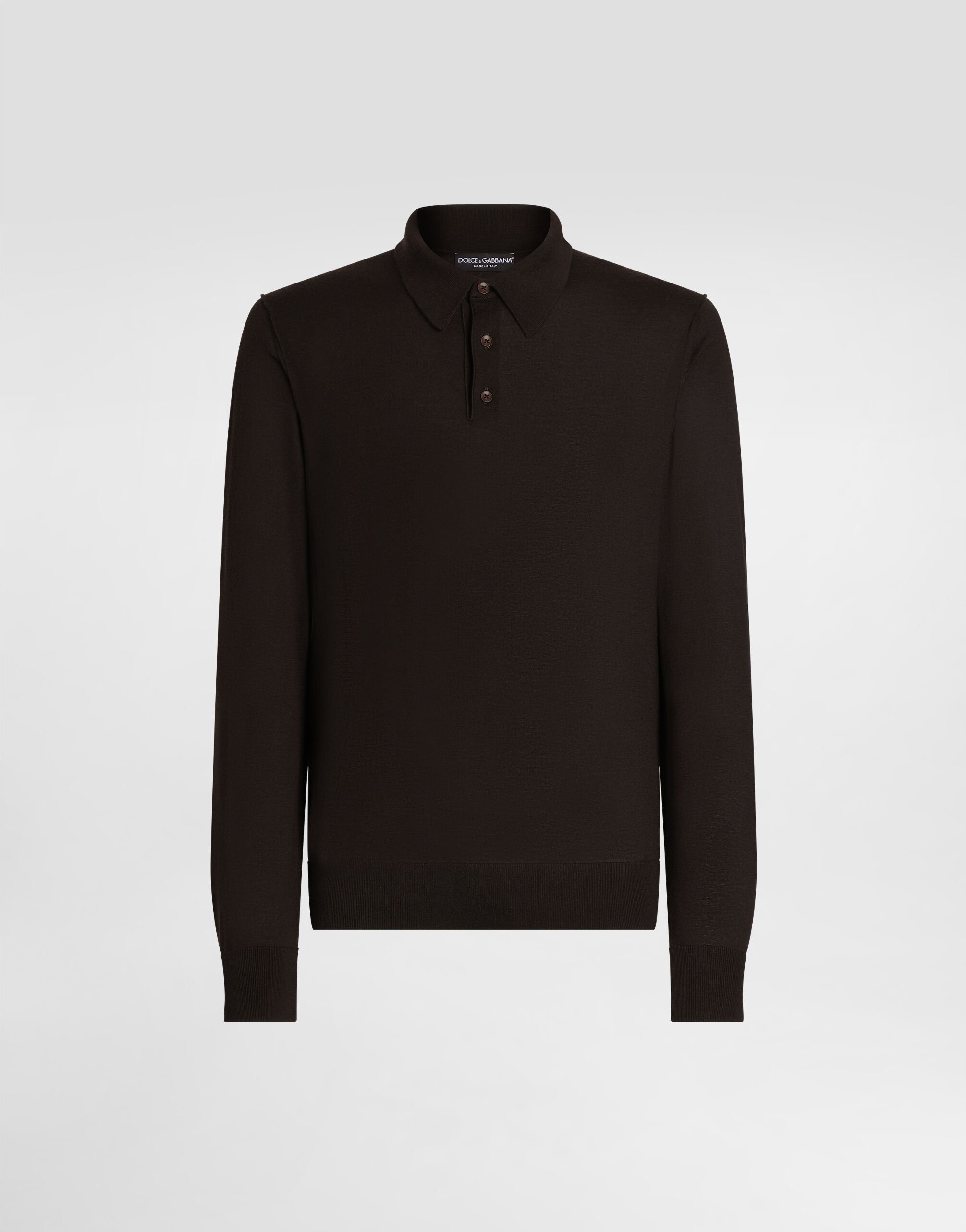 極美品 54 ドルチェアンドガッバーナ ジップアップ 切替 ニット ポロシャツ 極美品 54 ドルチェアンドガッバーナ ジップアップ 切替 ニット