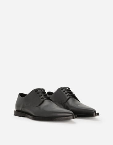Dolce & Gabbana Calfskin Derby shoes Grey A10797A1203