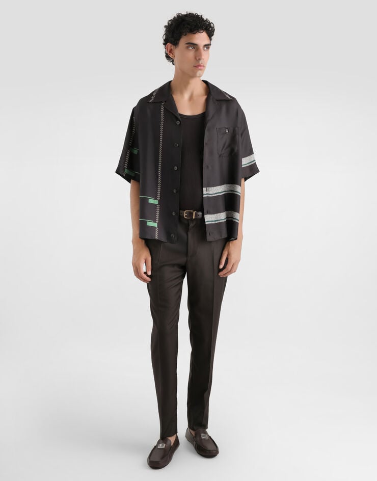 Dolce & Gabbana Ribbed cotton tank top Brown G8SY5TFU7AV