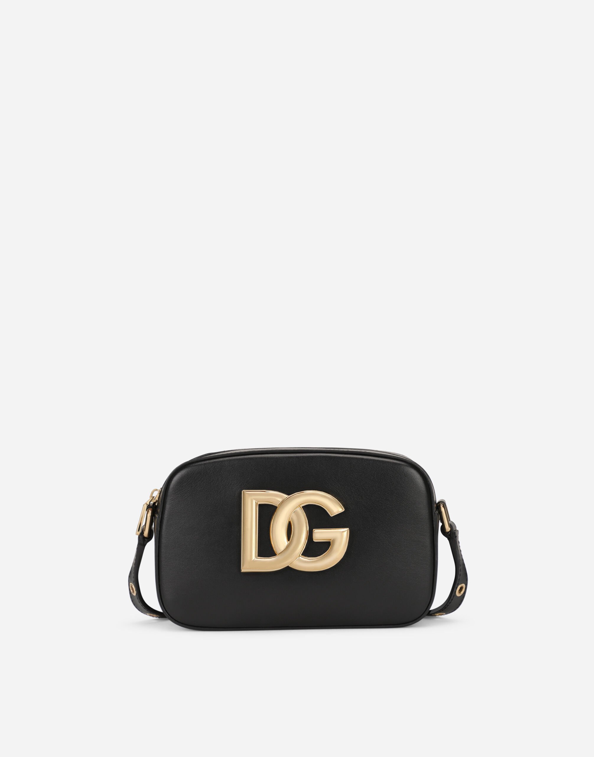 Dolce & Gabbana حقيبة كروس بودي 3.5 من جلد عجل بيج BB7603AS170