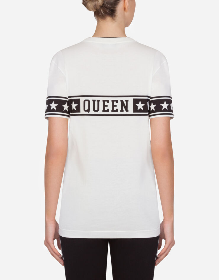 Dolce & Gabbana MILLENNIALS STAR PRINT JERSEY T-SHIRT NATA F8L91TFI7K9