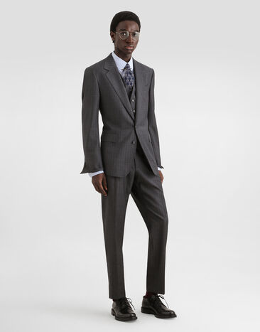 Dolce & Gabbana Pinstripe virgin wool trousers Multicolor GW0NETFR23X