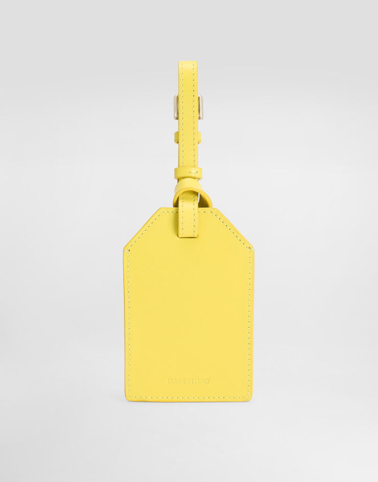 Dolce & Gabbana Calfskin name tag Yellow BP3417AV893
