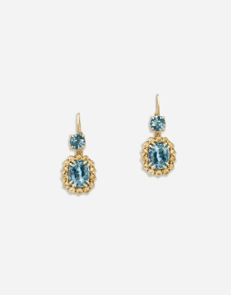 Dolce & Gabbana Herritage earrings in yellow gold with aquamarines and yellow sapphires Gold WEFE1GWBY01