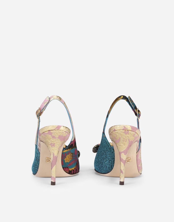 Dolce & Gabbana Patchwork fabric slingbacks Dolce & Gabbana Patchwork fabric slingbacks MULTICOLORE CG0487AO652