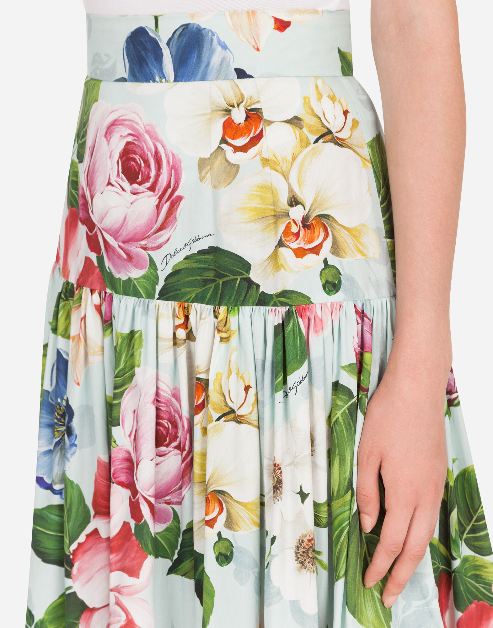 Dolce gabbana floral maxi skirt online