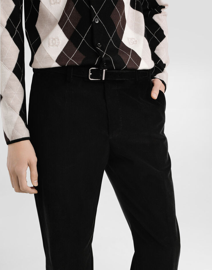 Dolce & Gabbana Corduroy trousers Black GP15TTFUVKS