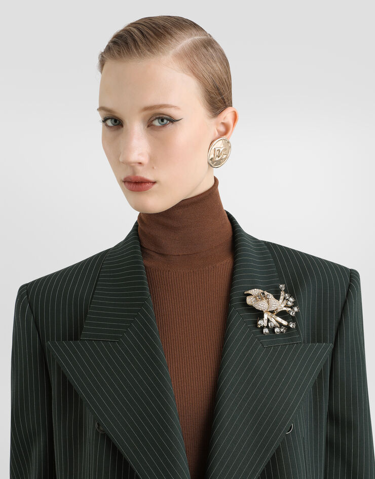 Dolce & Gabbana Linda single-breasted jacket in pinstripe wool Dolce & Gabbana Linda single-breasted jacket in pinstripe wool Multicolor F29WWTFRBDQ