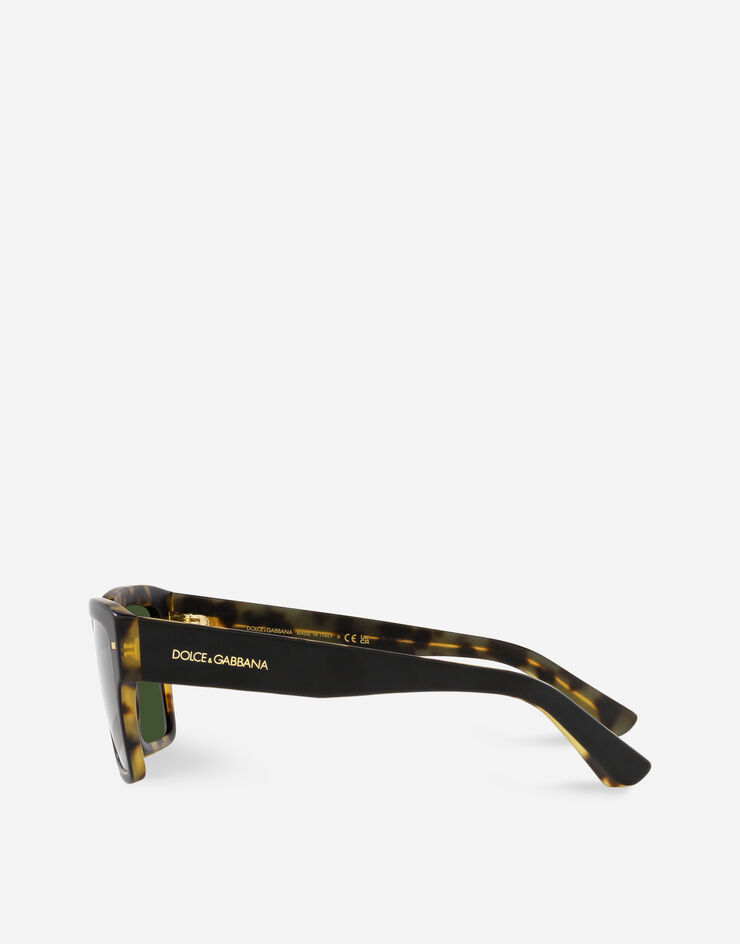 Dolce & Gabbana Lusso Sartoriale Sunglasses Matte black on yellow havana VG443BVP471