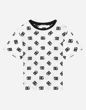 Dolce & Gabbana Jersey T-shirt with DG logo print Imprima L4JTBLHS7JH