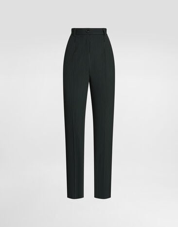 Dolce & Gabbana Pinstripe wool trousers Multicolor FTAM2TFRBDQ