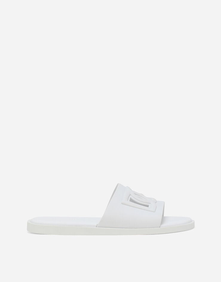 Dolce & Gabbana Rubber beachwear sliders White CS2215AN994