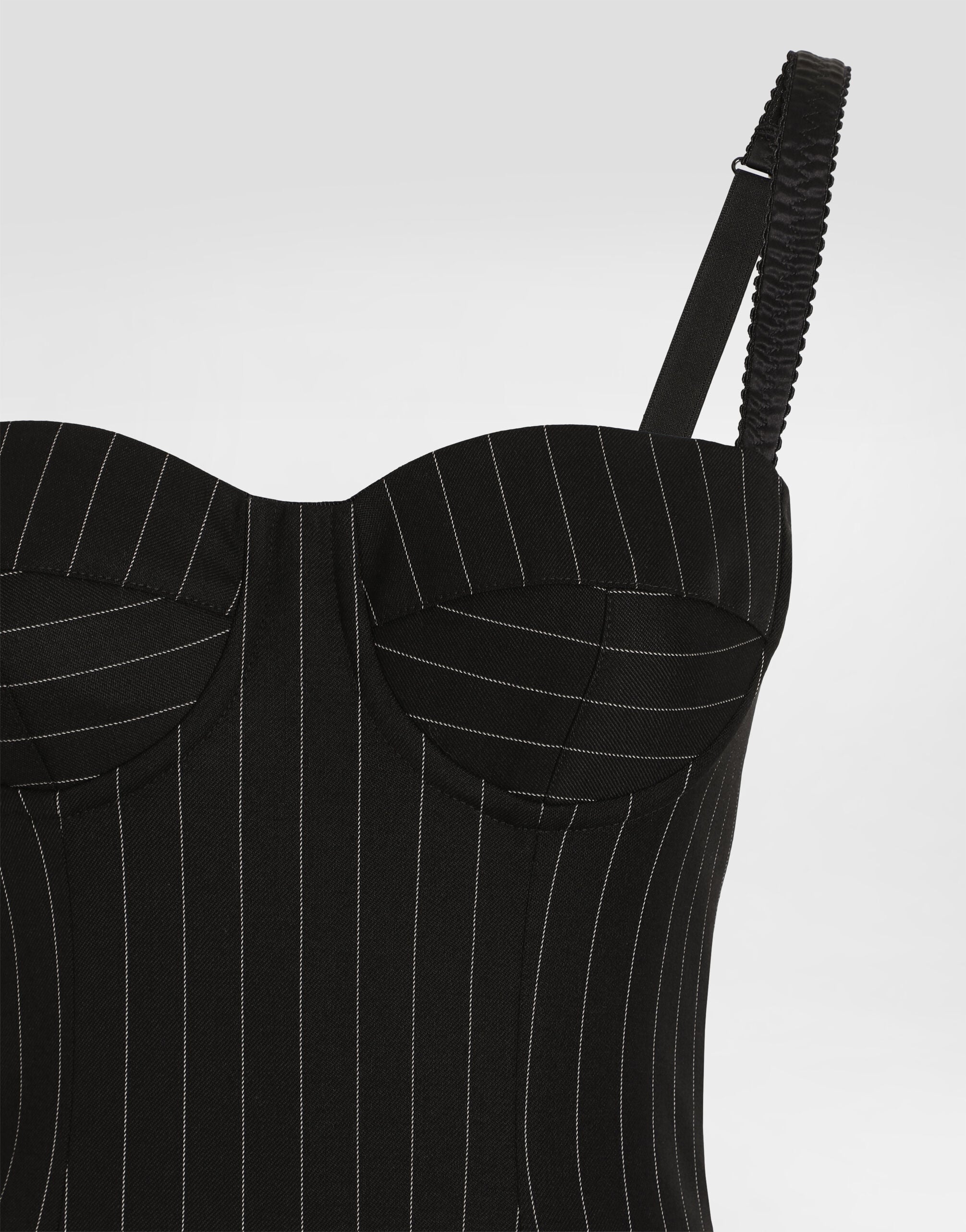Pinstripe wool dress - thumbnail 3