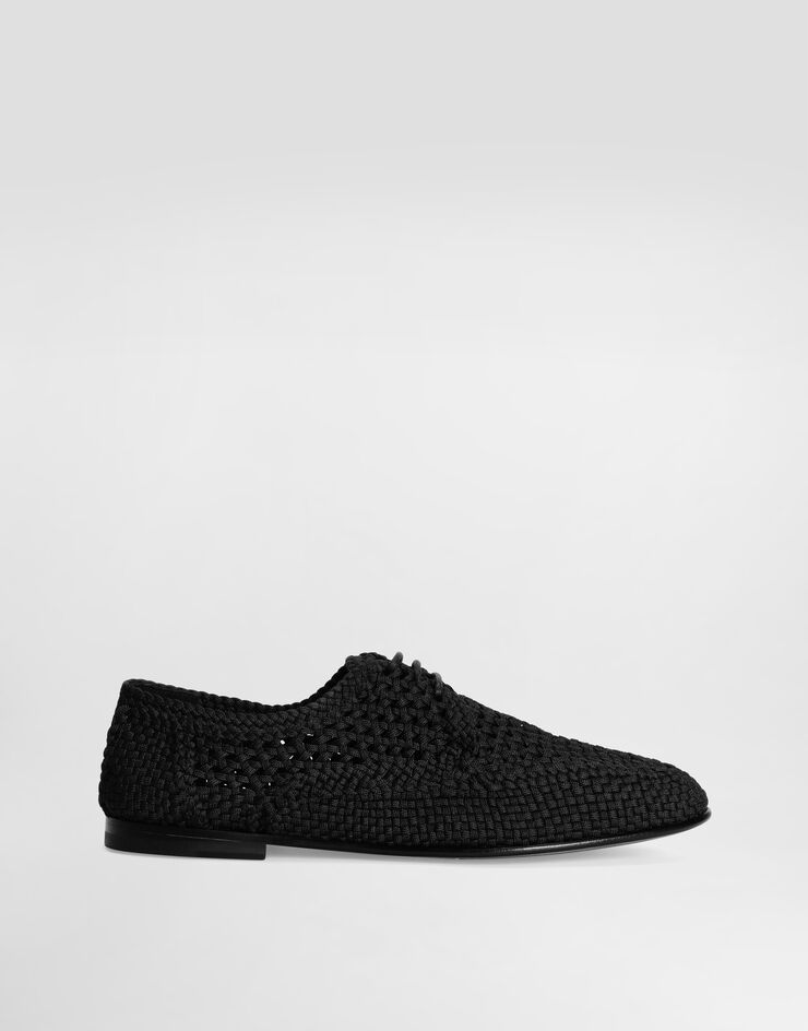 Dolce & Gabbana 编织织物德比鞋 黑 A10863A9L64