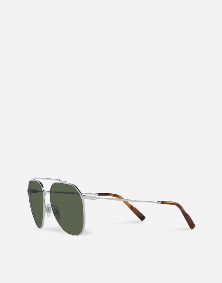 Dolce & Gabbana Солнцезащитные очки Diagonal Cut серебристый VG2296VA59A