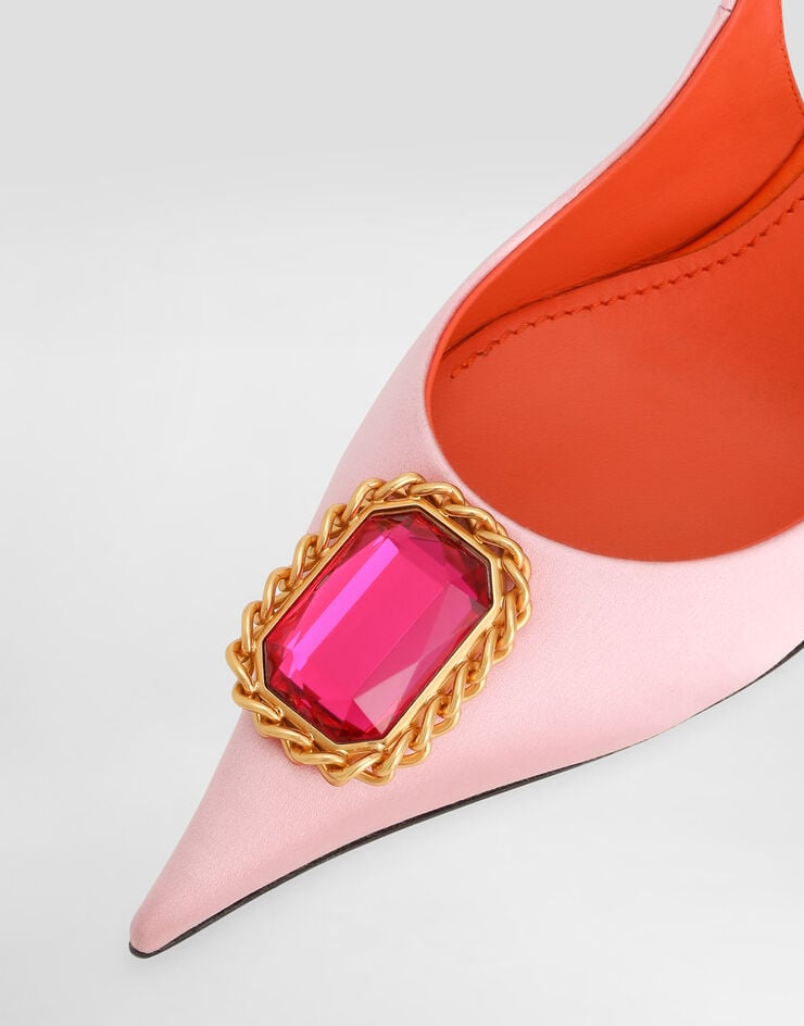 Dolce & Gabbana Satin pumps with embellishment Dolce & Gabbana Satin pumps with embellishment Multicolor CG1013AX102