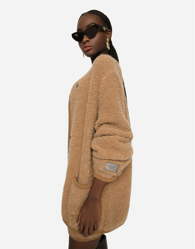 Dolce&Gabbana Double-breasted cashmere and alpaca wool jacket Multicolor FXL94TJFMR3
