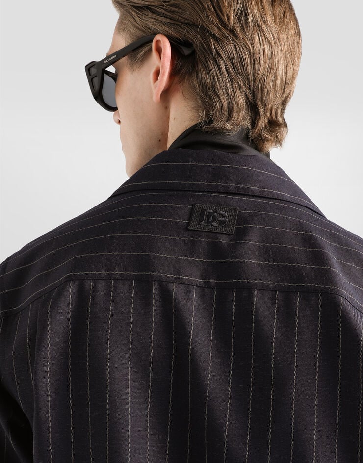 Dolce & Gabbana Pinstripe wool shirt Multicolor G5OD8ZFR23B