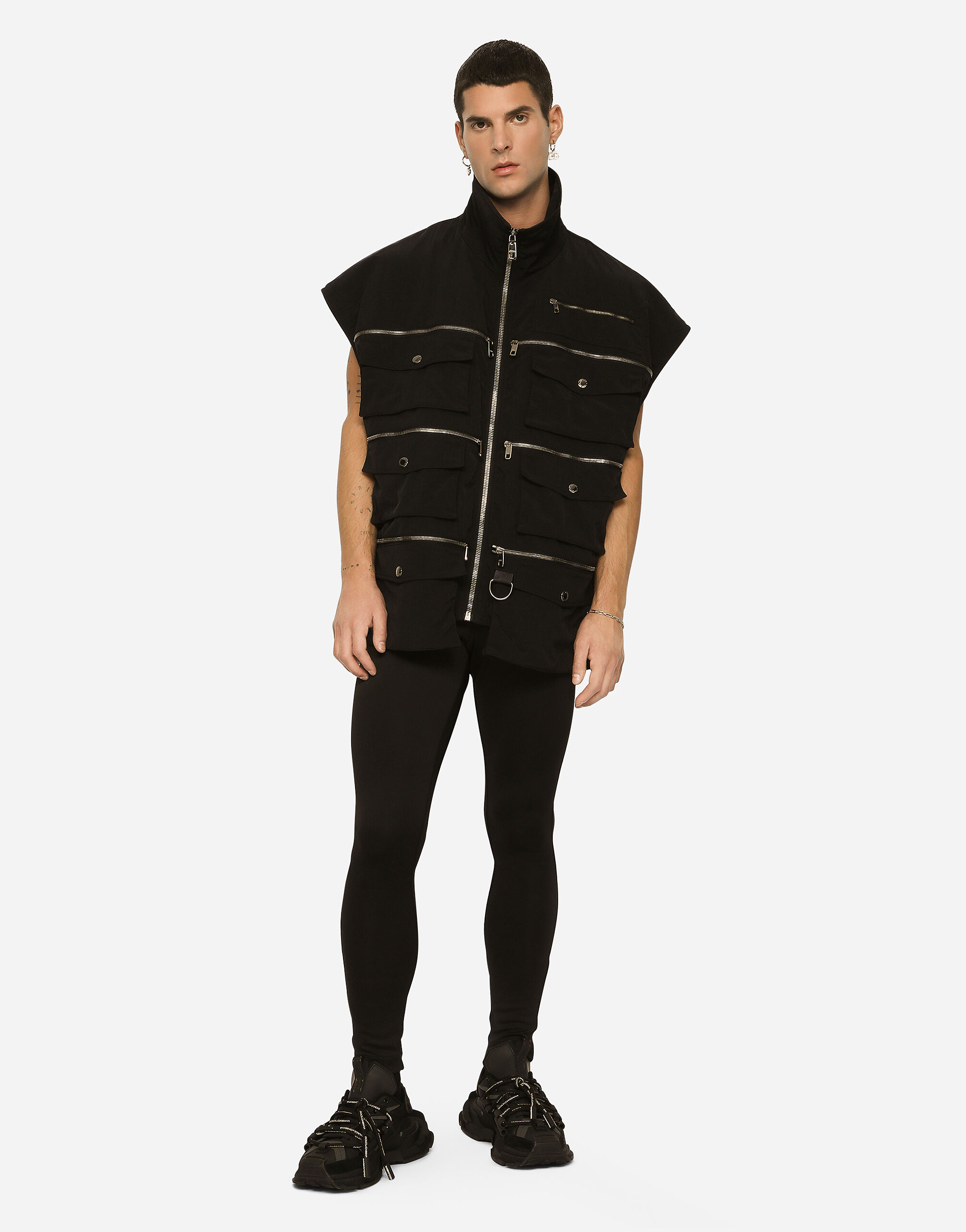 GIUBBOTTO SMANICATO in Black for for Men Dolce Gabbana