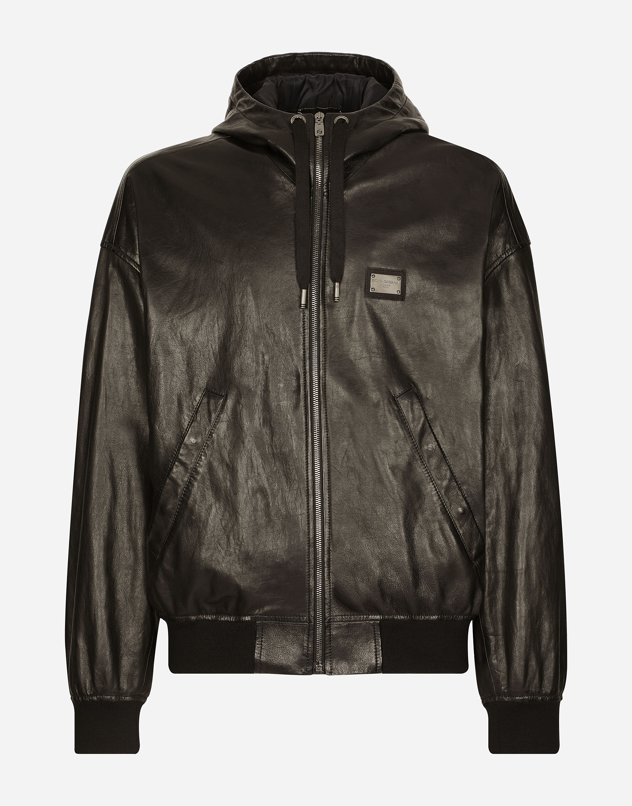 Dolce gabbana leather jacket top