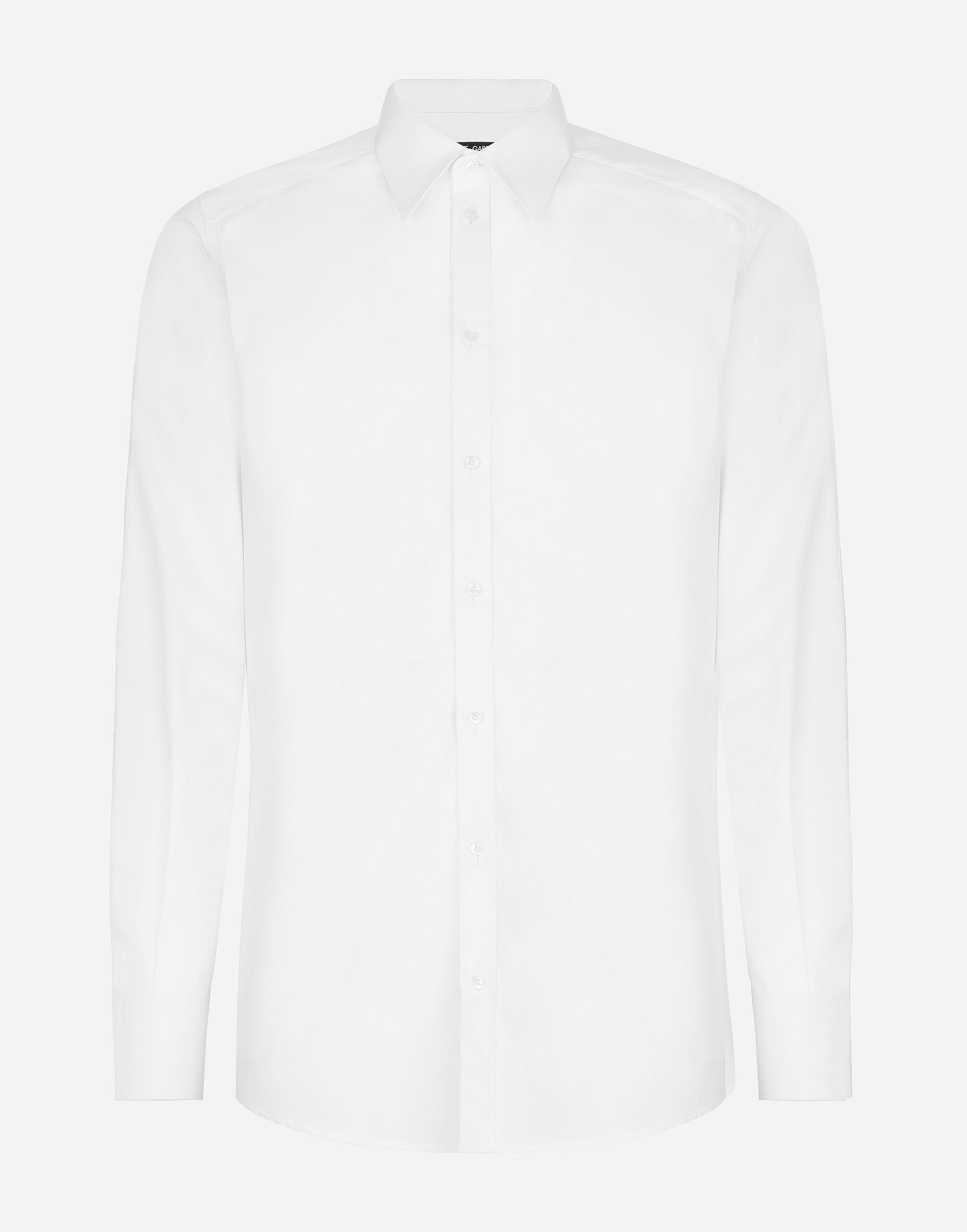 Dolce & Gabbana Cotton Martini-fit shirt White G5EJ0TGG826