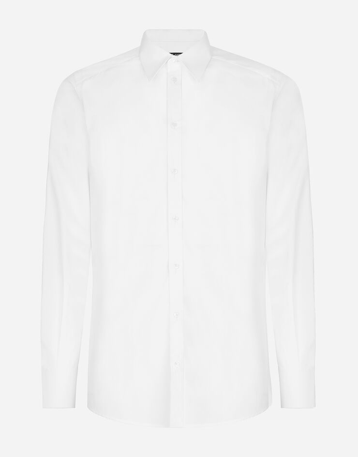 Dolce&Gabbana Cotton Martini-fit shirt White G5KX7TFU5T9