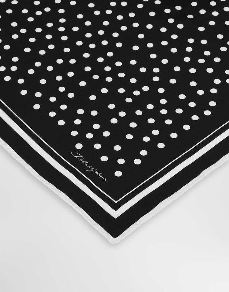 Dolce&Gabbana Tuch 70 x 70 aus Twill Punkteprint Dolce&Gabbana Tuch 70 x 70 aus Twill Punkteprint Drucken FN092RGDCF1