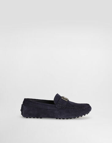 Dolce & Gabbana Split leather loafers with DG logo Multicolor DA5275AW478