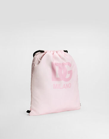 Dolce & Gabbana Nylon backpack with printed logo Multicolor EM0050AZ589