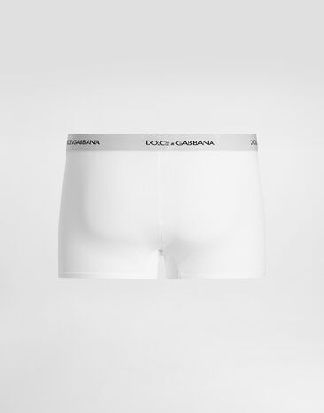 Dolce & Gabbana Fine-rib regular cotton boxers White M4C13JONN96
