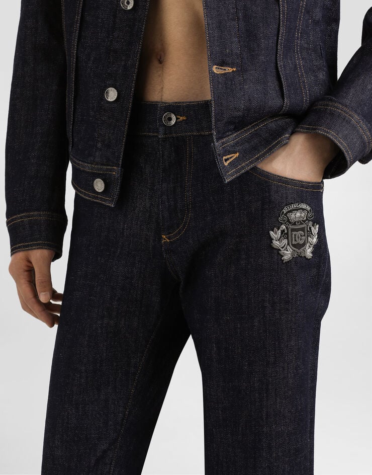 Dolce & Gabbana 拼饰弹力棉质紧身款牛仔裤 多色 GY07LZG8ME9