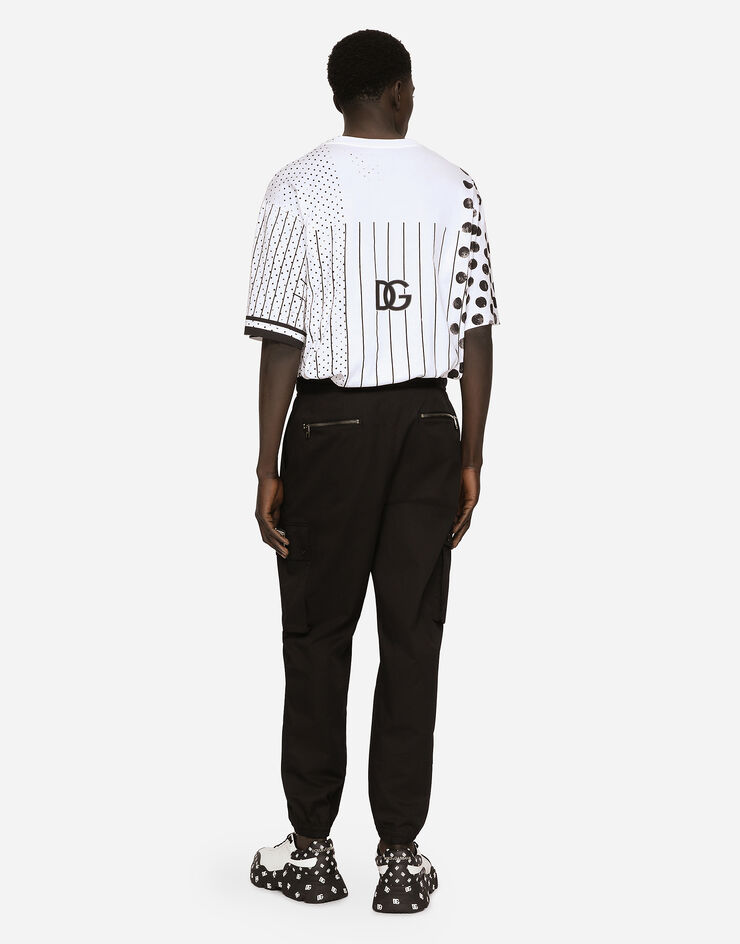 Dolce & Gabbana Stretch cotton cargo pants Black GVCYHTFUFJR