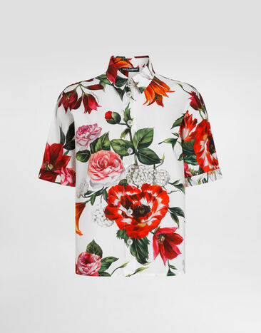 Dolce & Gabbana Flower-print shirt Print F5D68THS5TQ